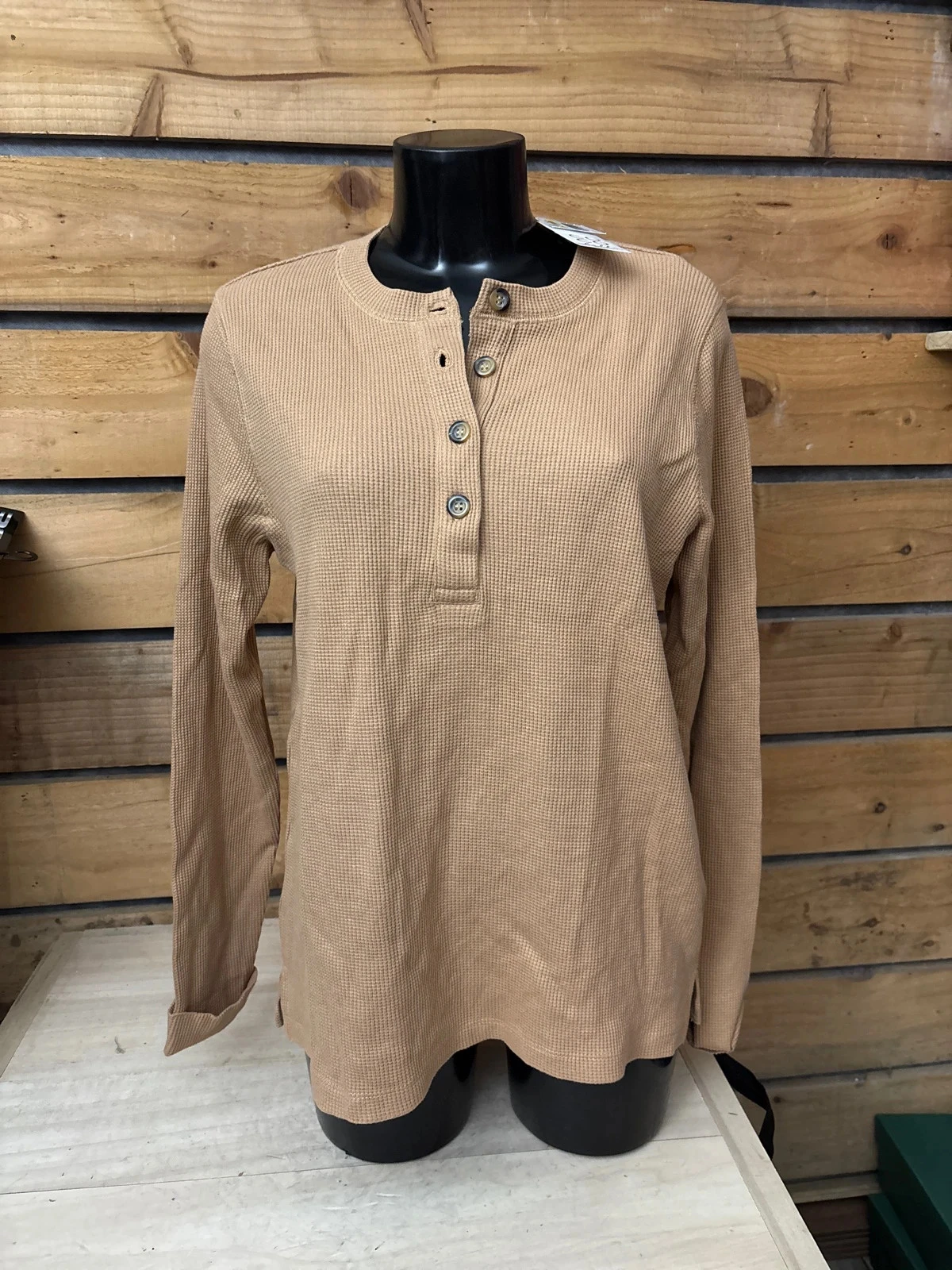 Tee-shirt à manche longue beige